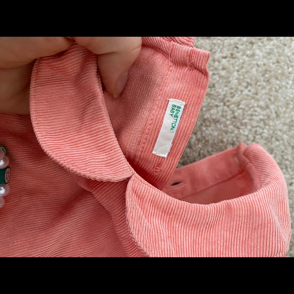 Baby Benetton Dress with collar and bow - Picture 5 of 9